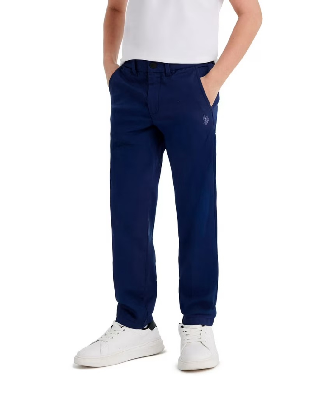 U.S. Polo Assn. Boy’s Play-Formance Stretch Straight Leg Navy Chino Pants NWT 18